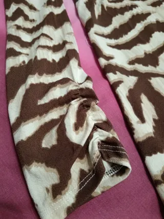 Vestido Cortefiel Estampado Animal Print Talla M