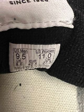 Zapatillas Vans Terciopelo Negro Talla 42.5