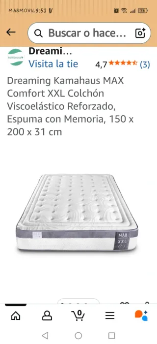 Pack Colchón Max Confort XXL y tapibase