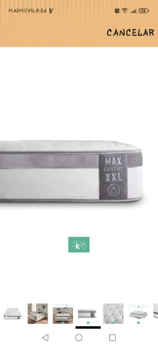 Pack Colchón Max Confort XXL y tapibase