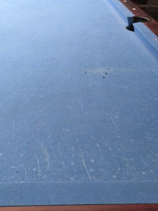 Mesa de billar azul americano