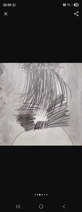 Dibujo original Joan Cruspinera a lápiz firmado