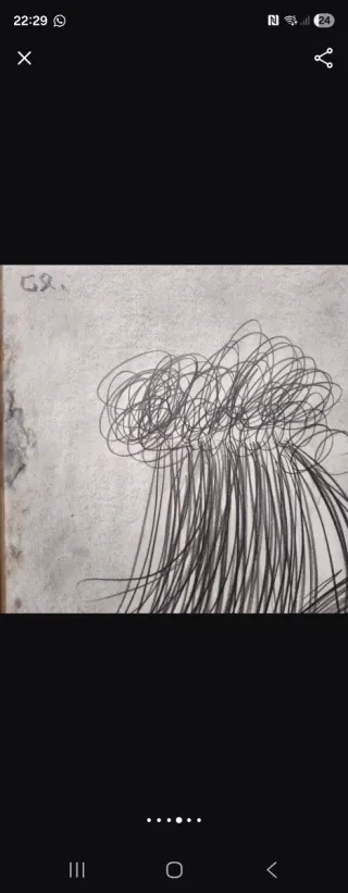 Dibujo original Joan Cruspinera a lápiz firmado