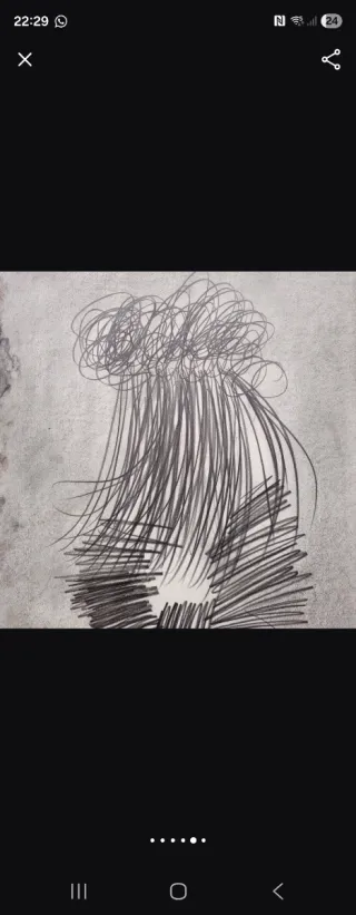 Dibujo original Joan Cruspinera a lápiz firmado