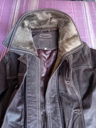 Cazadora de piel Leathertex Marrón