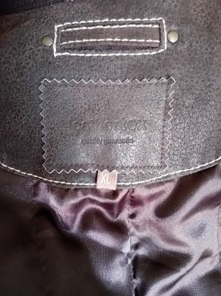 Cazadora de piel Leathertex Marrón
