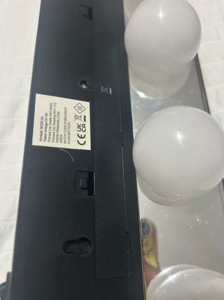 Luces LED plateadas para tocador