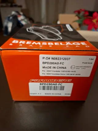 Pastillas Freno Delanteras SEAT /VW Nuevas