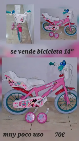 Bicicleta infantil 14 Minnie Mouse