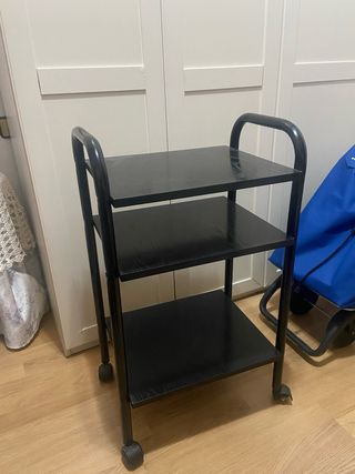 Mesa auxiliar 3 estantes con ruedas