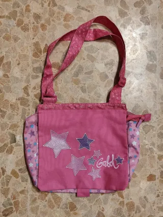 Bolso infantil Gabol estrellas rosa y morado