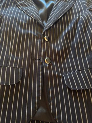 Blazer Rayas Negras y Plateadas