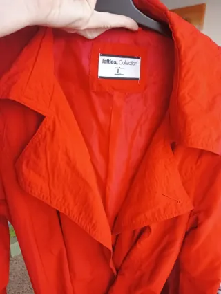 Gabardina Lefties Roja Talla L