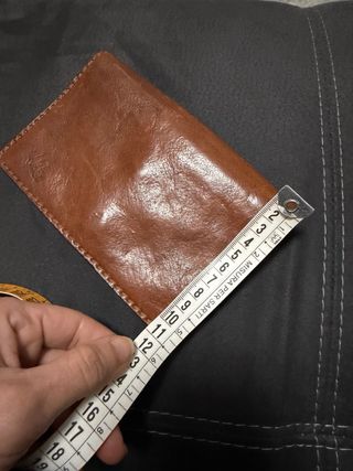 Portafoglio The Bridge in pelle marrone