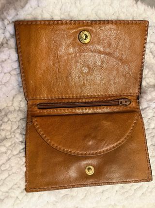 Portafoglio The Bridge in pelle marrone