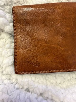 Portafoglio The Bridge in pelle marrone