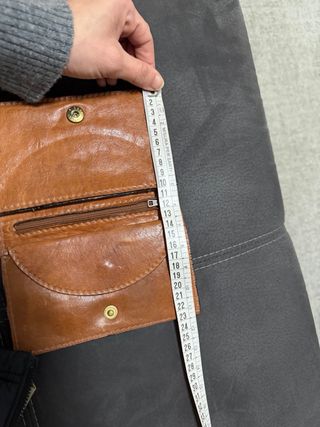 Portafoglio The Bridge in pelle marrone