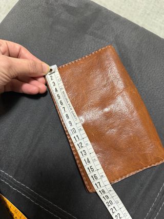 Portafoglio The Bridge in pelle marrone