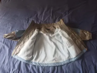 Conjunto esquí infantil azul y beige