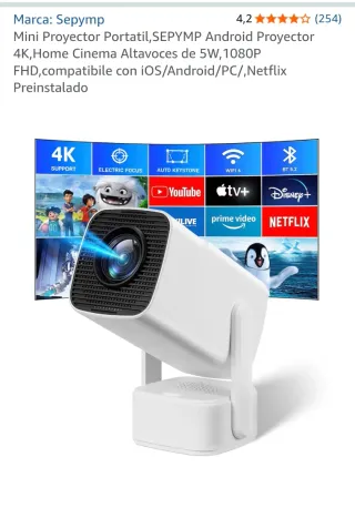 Mini Proyector 4K