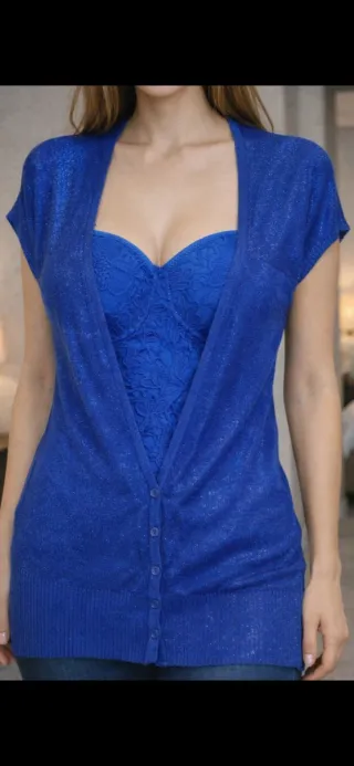 Chaqueta azulón brillante