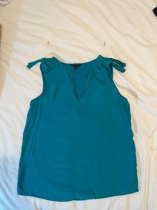 Camiseta Massimo Dutti tirantes turquesa