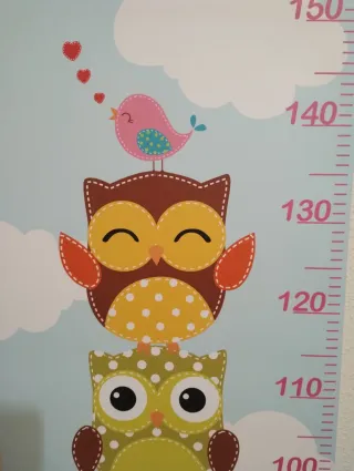 Cuadro infantil Vinilo Decorativo Infantil Búhos