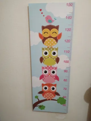 Cuadro infantil Vinilo Decorativo Infantil Búhos