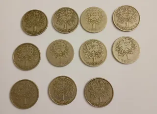 Moedas Portuguesas 50 Centavos e 1 Escudo