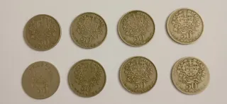 Moedas Portuguesas 50 Centavos e 1 Escudo