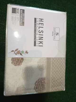 Completo Lenzuola Matrimoniale Helsinki Pile