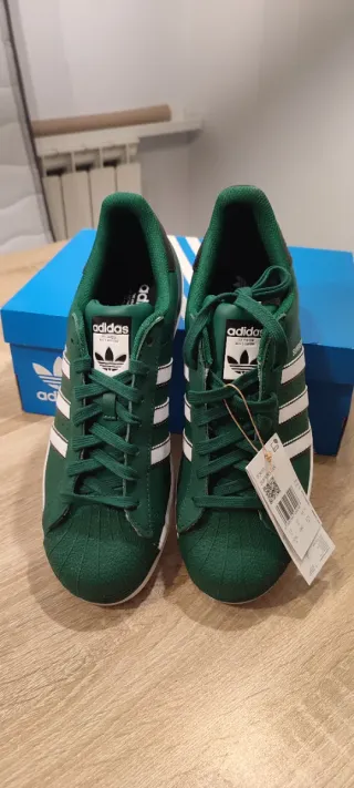 Adidas Superstar Verde Talla 44 2/3