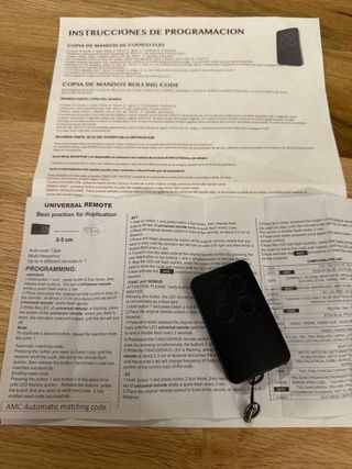 Mando Garaje Universal Multifrecuencia