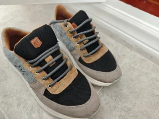 Deportivas Popa Beige, Negro, Marrón, Gris