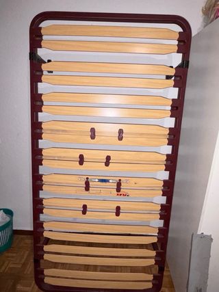 Base Cama Somier 90x190 con ruedas Canapé