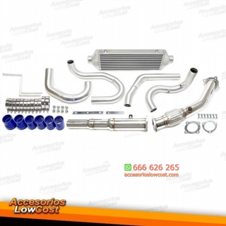 INTERCOOLER + DOWNPIPE PARA AUDI SEAT VW 1.8T