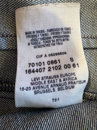 Chaqueta Vaquera Levi's Talla S