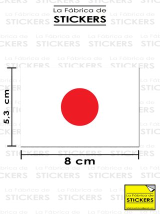 Pegatina bandera JAPÓN Sol Naciente Vinilo impreso