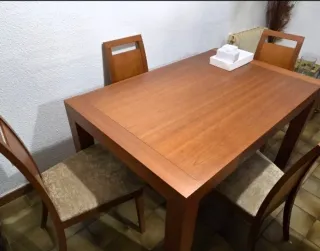 Mesa comedor extensible + 6 sillas