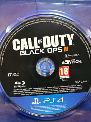 Call of Duty Black Ops III PS4 Blu-ray