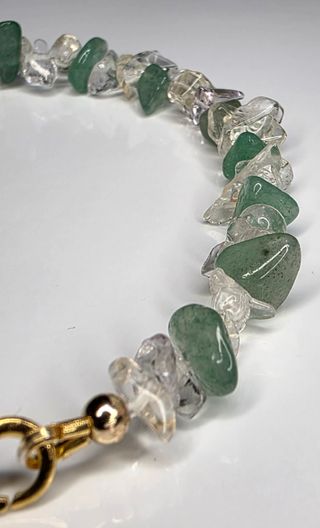 Bracciale Artigianale Avventurina & Quarzo Ialino