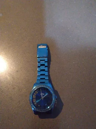 Reloj Lotus Mujer Azul y Plateado