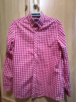 Camisa Sfera Hombre Cuadros Rojo