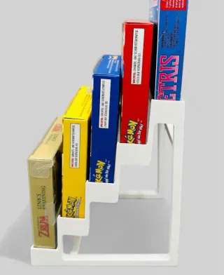 Soporte expositor 5 juegos GameBoy en caja