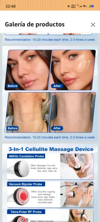 Masajeador Anticelulítico 40K 3 en 1