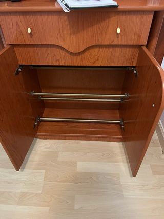 Recibidor/zapatero de madera