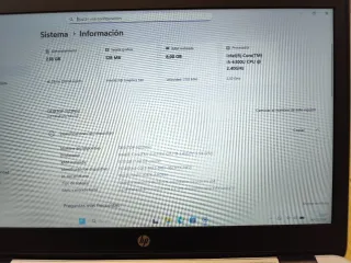 Portátil HP i5, SSD 240GB, 8GB ram