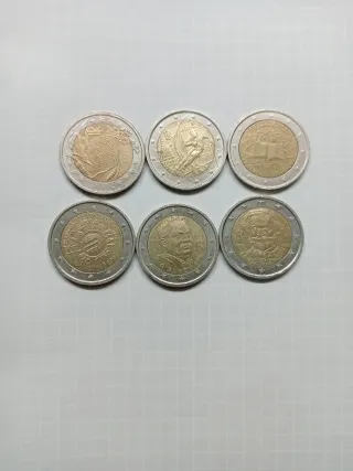 6 monedas Italia para venta o intercambio