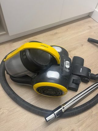 Aspiradora Polti Ciclónica Negra y Amarilla 800W