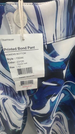 Pantalón de esqui Obermeyer, estampado